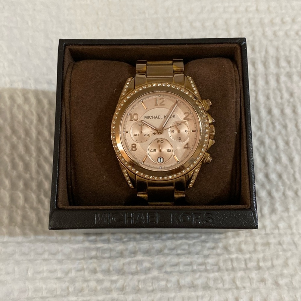 Michael Kors Blair Rose Gold Tone Watch